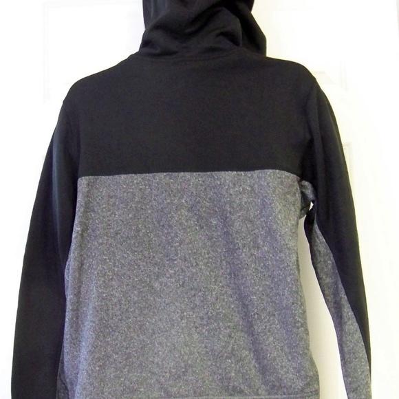 Zone Pro Lightweight Jacket Hoodie Coat Black Gray - Picture 2 of 2